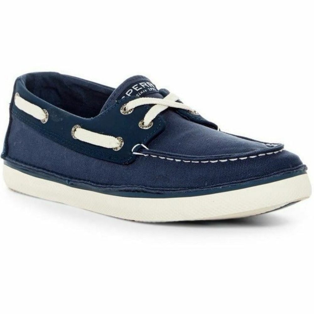 Sperry Navy Blue  Boys Shoes Kids Laofers Youth Size 5M Slip On